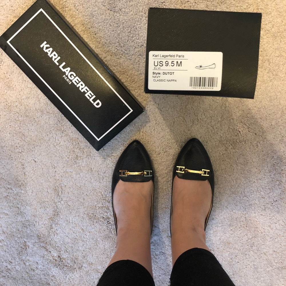 Karl Lagerfeld loafers—never worn